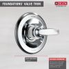 DELTA Foundations Monitor 13 Series Valve Only Trim — Chrome