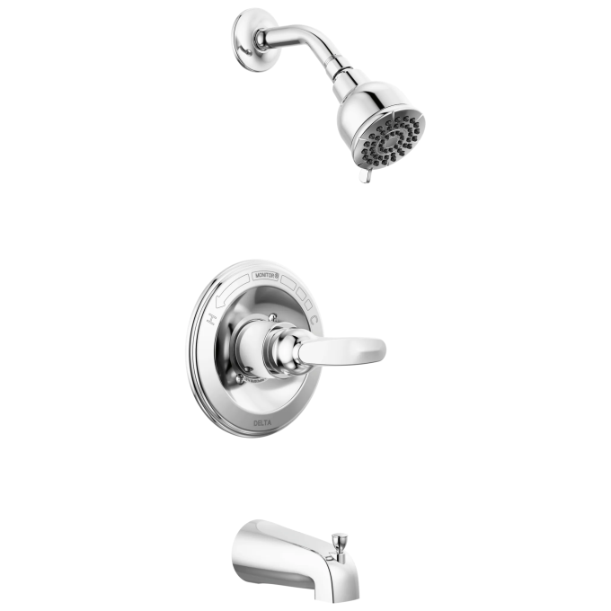 DELTA Foundations Monitor 13 Series Tub & Shower Trim — Chrome