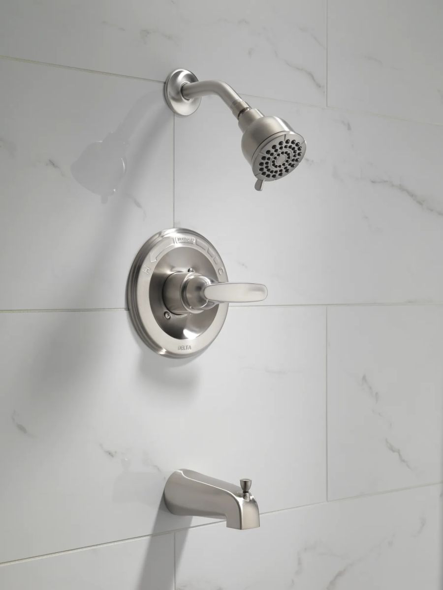 DELTA Foundations Monitor 13 Series Tub & Shower Trim — Stainless
