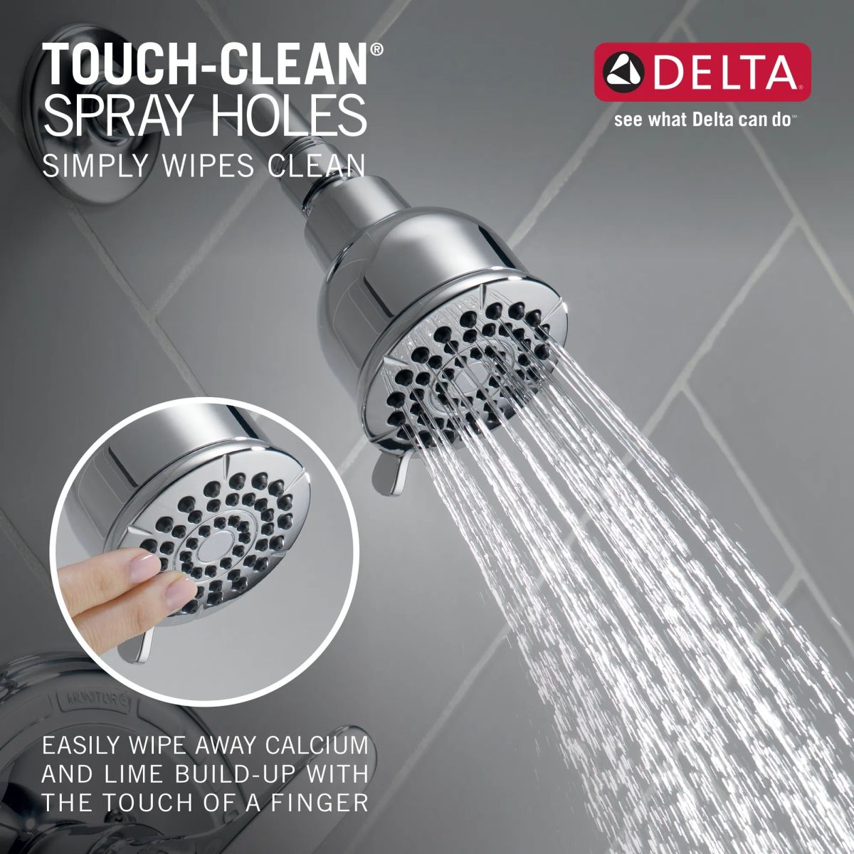 DELTA Foundations Monitor 13 Series Tub & Shower Trim — Chrome