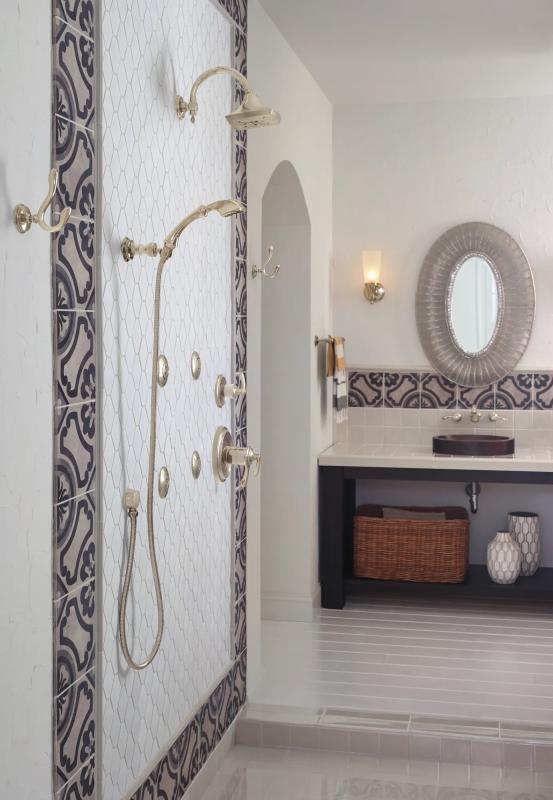 BRIZO Traditional Two-Handle Freestanding Tub Filler Body Assembly Trim - Less Handles — Polished Nickel