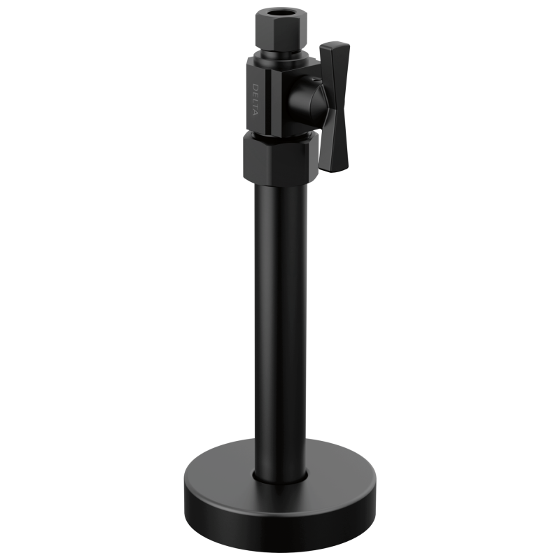 DELTA Straight Supply Stop Valve — Matte Black
