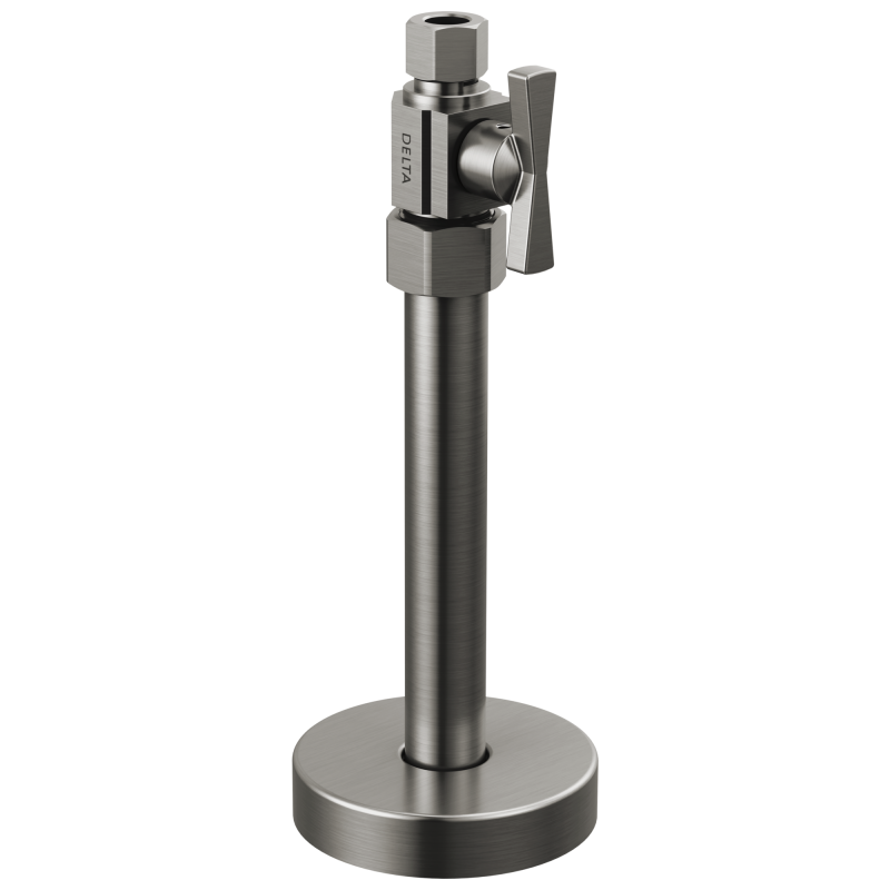 DELTA Straight Supply Stop Valve — Black Stainless