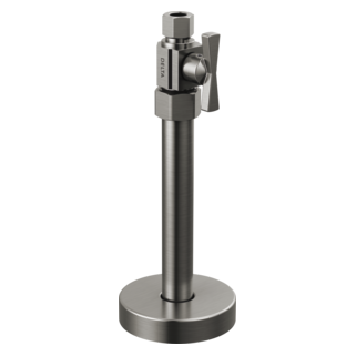 DELTA Straight Supply Stop Valve — Black Stainless