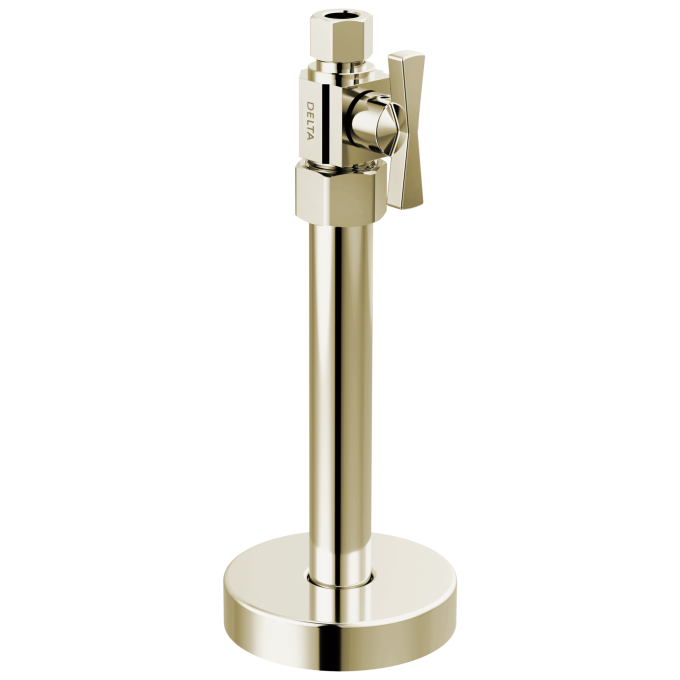 DELTA Straight Supply Stop Valve — Polished Nickel