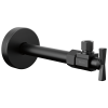 DELTA Angled Supply Stop Valve — Matte Black