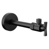 DELTA Angled Supply Stop Valve — Matte Black