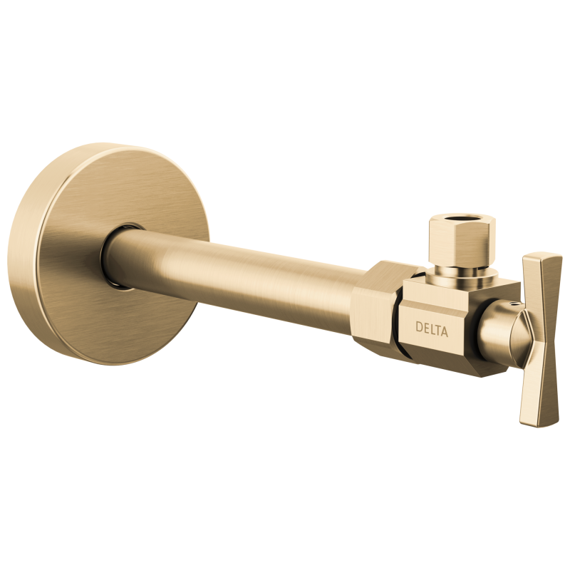 DELTA Angled Supply Stop Valve — Champagne Bronze