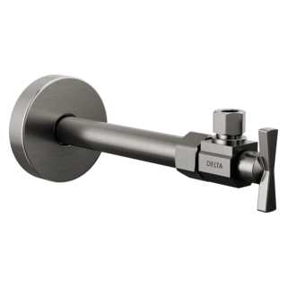 DELTA Angled Supply Stop Valve — Black Stainless