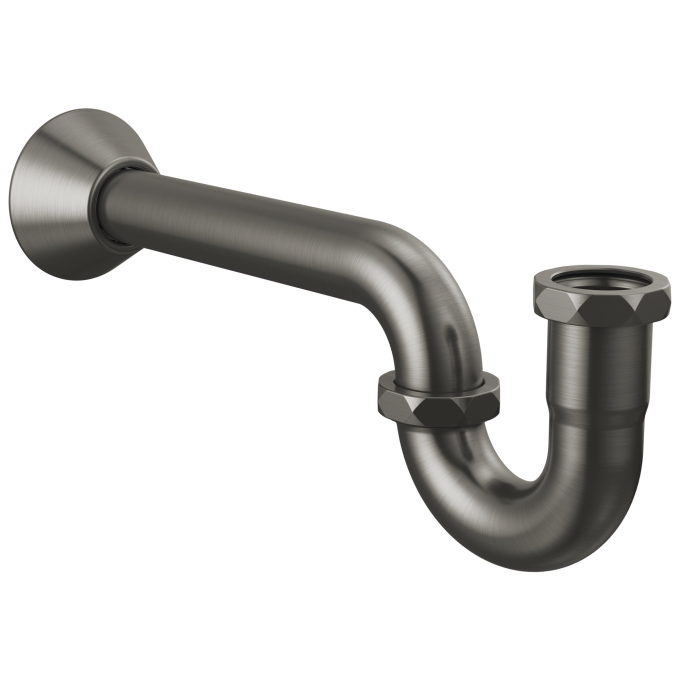 DELTA P-Trap — Black Stainless