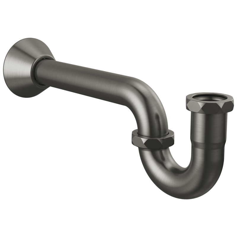 DELTA P-Trap — Black Stainless