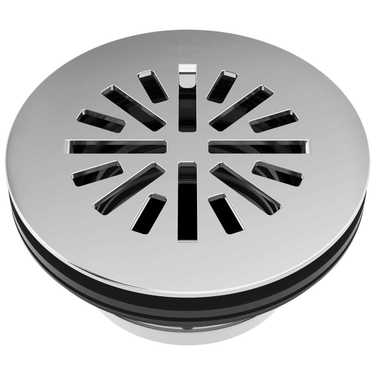 DELTA 4" Prefab Round Shower Drain — Chrome