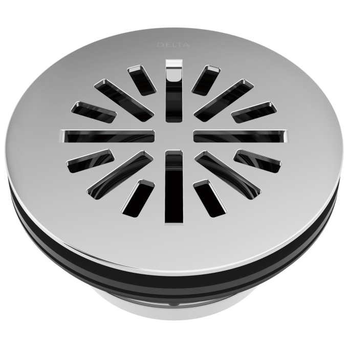 DELTA 4" Prefab Round Shower Drain — Chrome