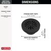 DELTA 4" Prefab Round Shower Drain — Matte Black