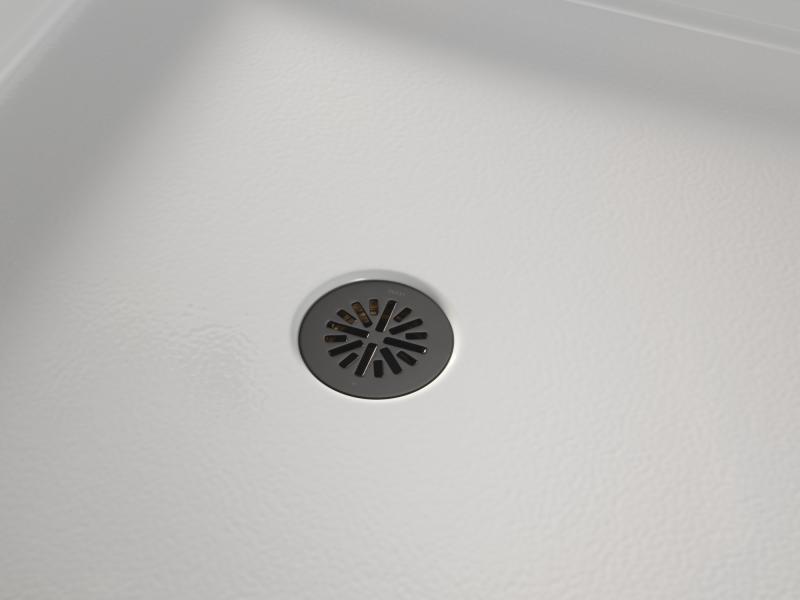 DELTA 4" Prefab Round Shower Drain — Matte Black
