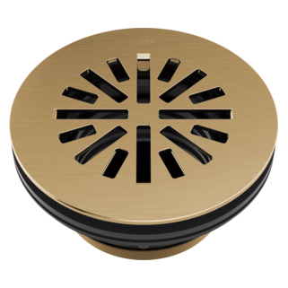 DELTA 4" Prefab Round Shower Drain — Champagne Bronze