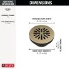 DELTA 4" Prefab Round Shower Drain — Champagne Bronze