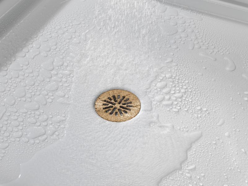 DELTA 4" Prefab Round Shower Drain — Champagne Bronze