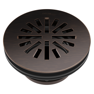 DELTA 4" Prefab Round Shower Drain — Venetian Bronze