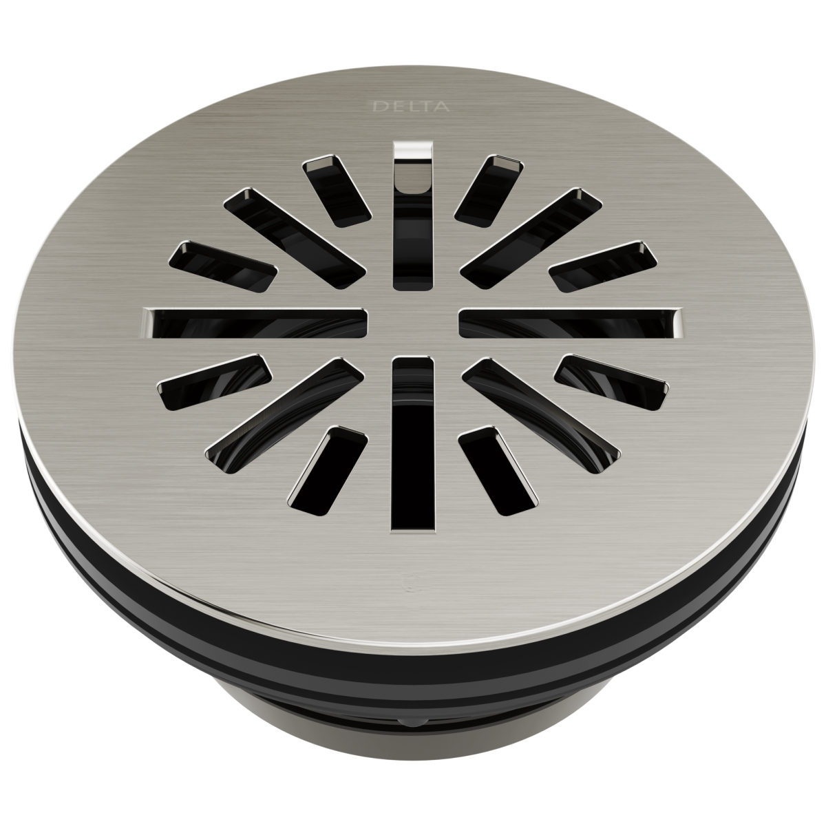DELTA 4" Prefab Round Shower Drain — Stainless
