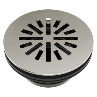 DELTA 4" Prefab Round Shower Drain — Stainless