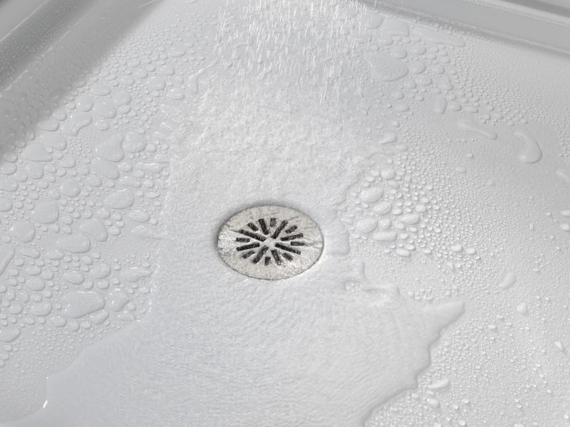 DELTA 4" Prefab Round Shower Drain — Stainless