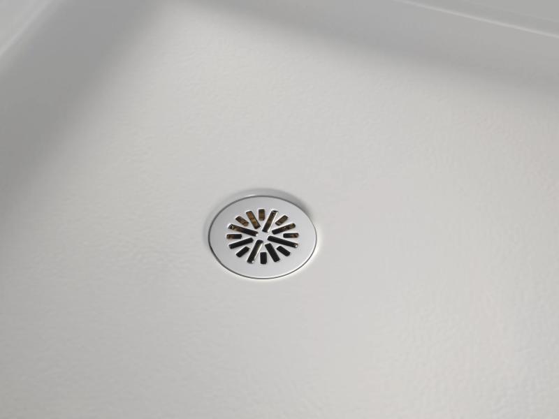DELTA 4" Prefab Round Shower Drain — Chrome