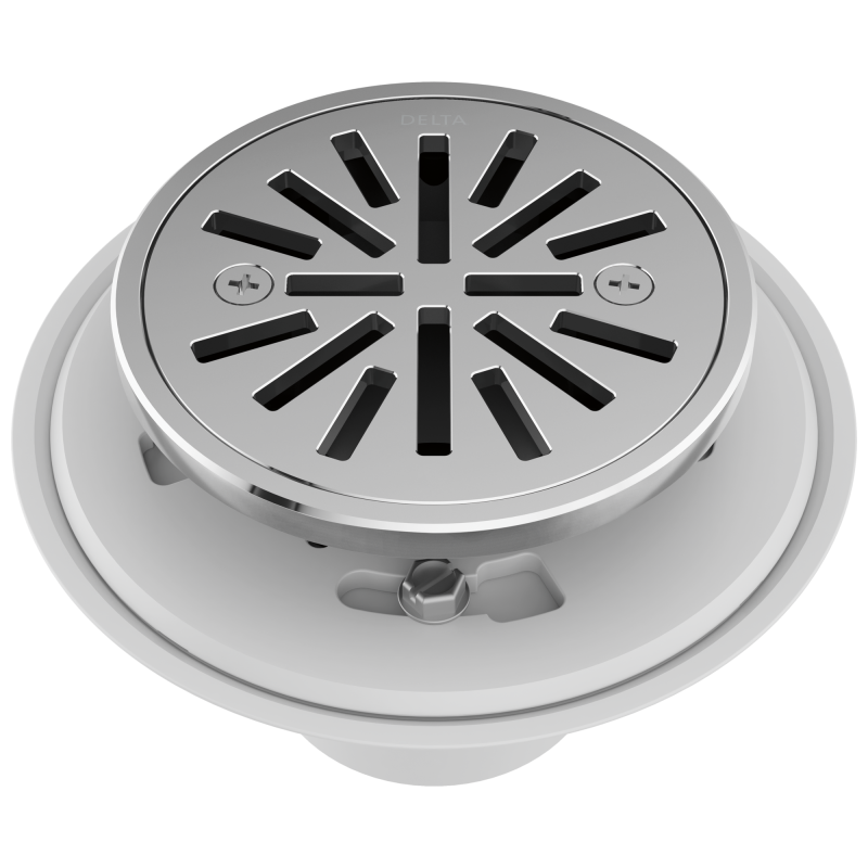 DELTA 4" Tile-In Round Shower Drain — Chrome