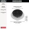 DELTA 4" Tile-In Round Shower Drain — Matte Black