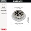 DELTA 4" Tile-In Round Shower Drain — Stainless