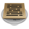 DELTA 4" Tile-In Square Shower Drain — Champagne Bronze