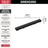 DELTA 24" Reversible Linear Shower Drain Trim — Matte Black