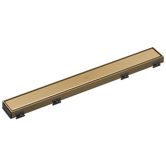 DELTA 24" Reversible Linear Shower Drain Trim — Champagne Bronze
