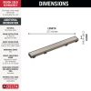 DELTA 24" Reversible Linear Shower Drain Trim — Stainless