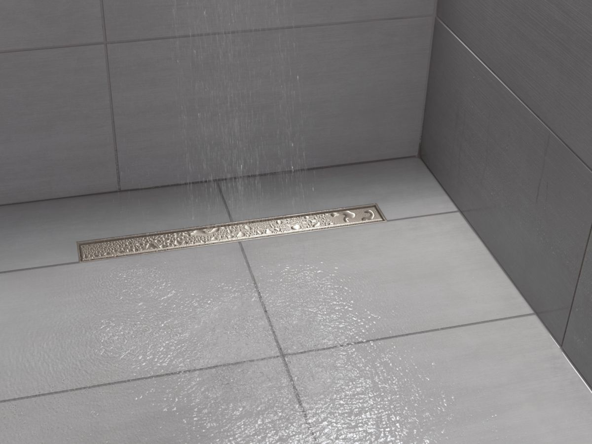 DELTA 24" Reversible Linear Shower Drain Trim — Stainless
