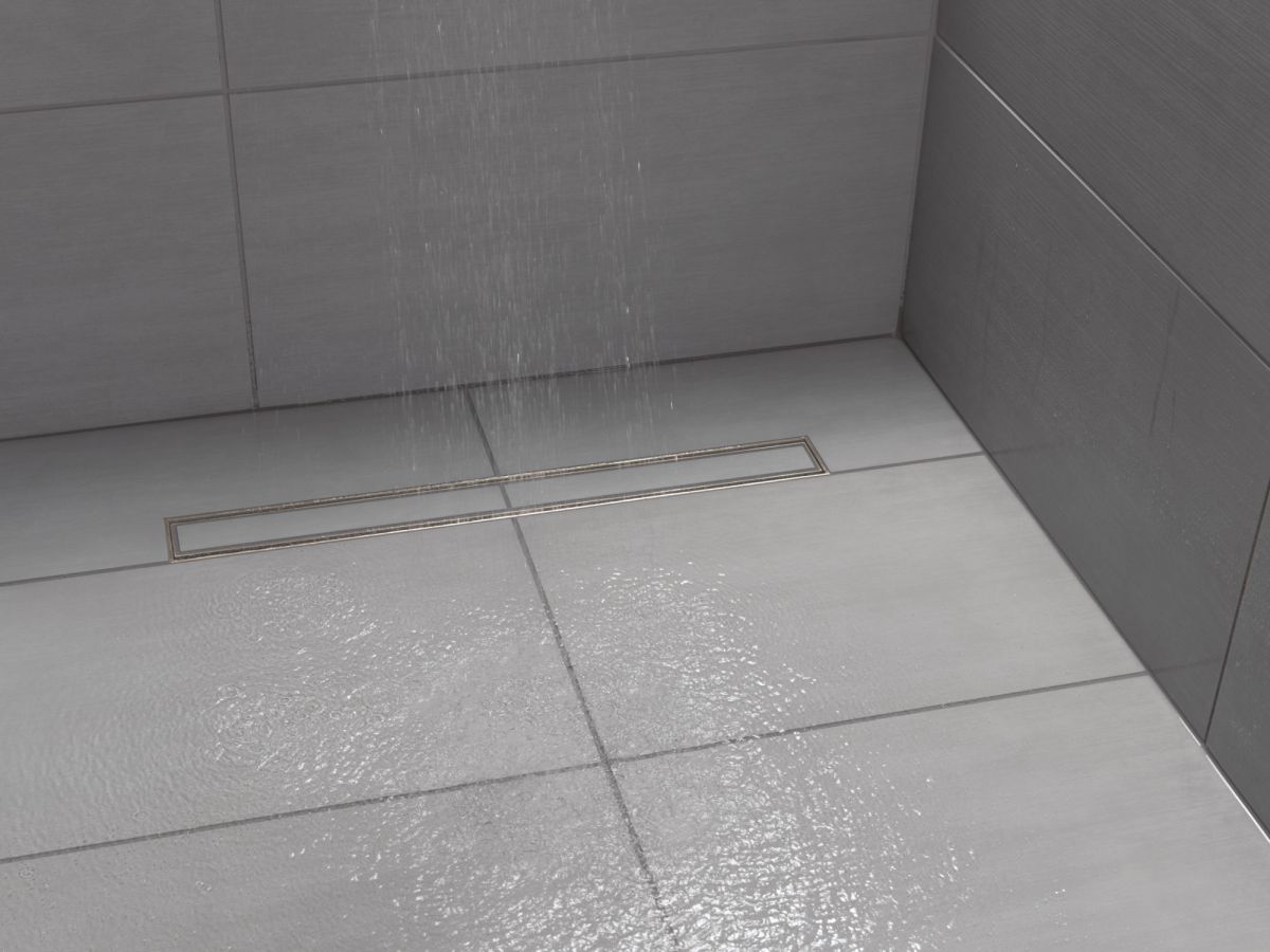 DELTA 24" Reversible Linear Shower Drain Trim — Stainless