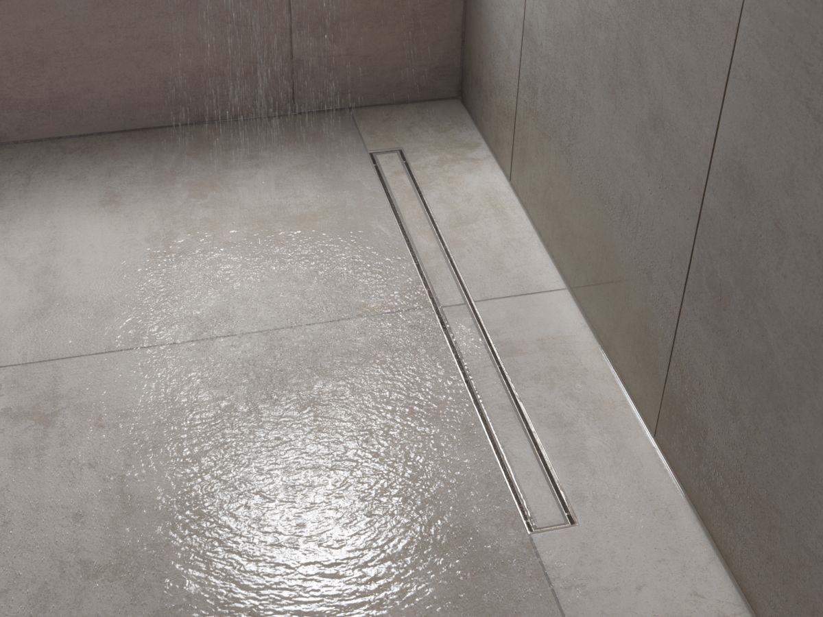 DELTA 36" Reversible Linear Shower Drain Trim — Stainless