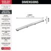 DELTA 36" Reversible Linear Shower Drain Trim — Chrome