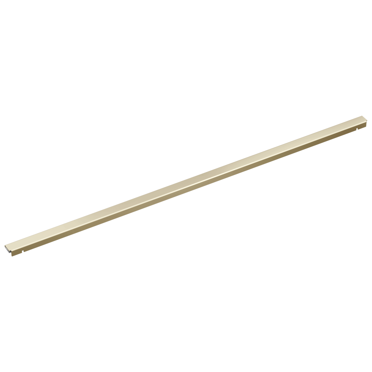 DELTA 36" Linear Shower Drain Wall Edge — Polished Nickel
