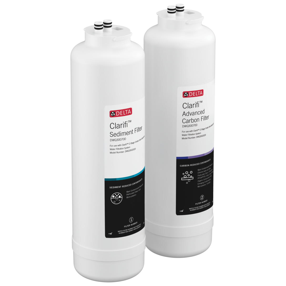 DELTA Clarifi Sediment & Advanced Carbon Filter Replacement Pack — Not Applicable