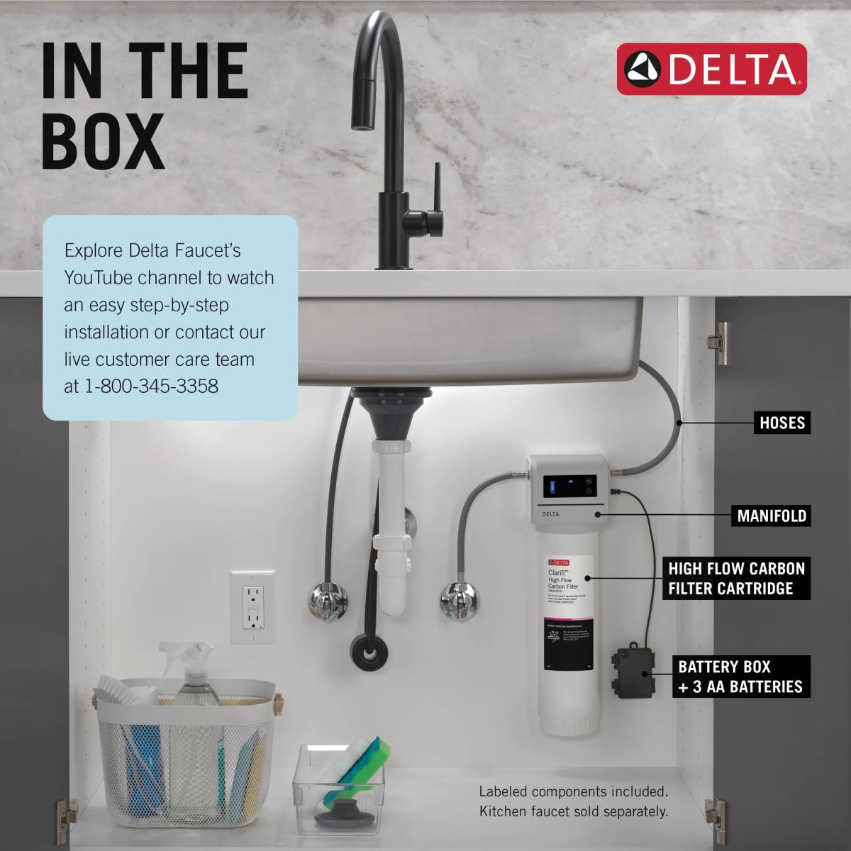 DELTA Clarifi High Flow High Capacity Under Sink Water Filtration System — Not Applicable