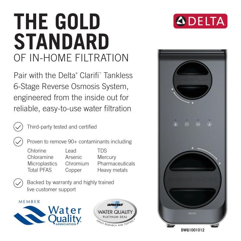 DELTA Clarifi Contemporary Beverage Faucet — Stainless