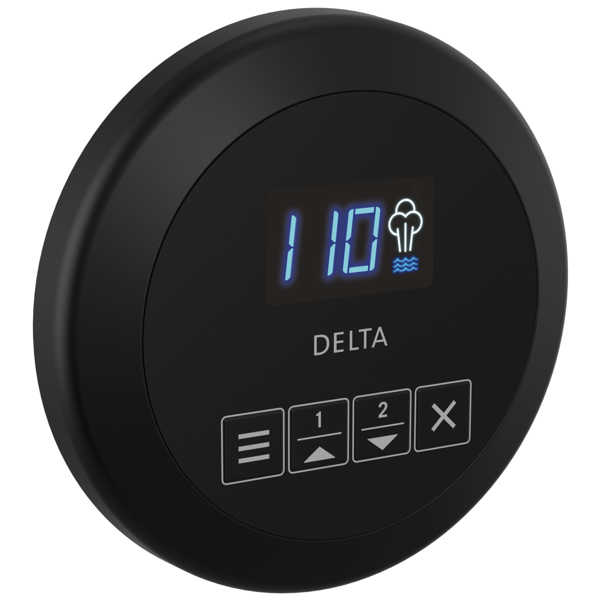 DELTA Universal Showering Components Round Steam Control — Matte Black