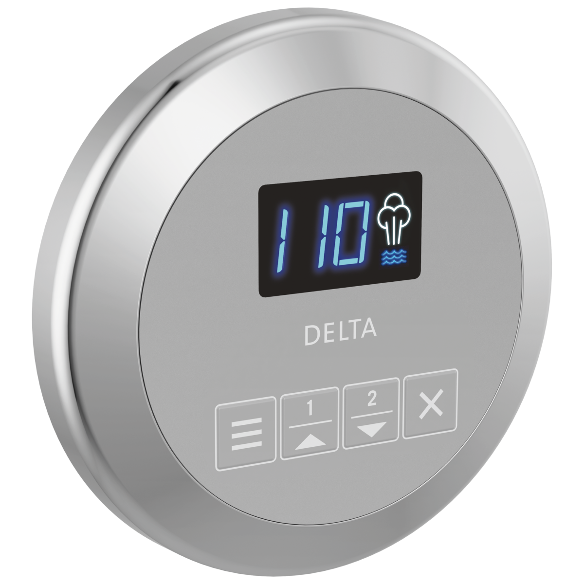 DELTA Universal Showering Components Round Steam Control — Lumicoat® Chrome