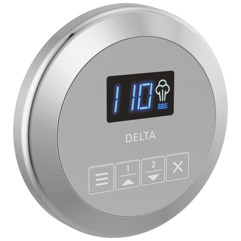 DELTA Universal Showering Components Round Steam Control — Lumicoat® Chrome