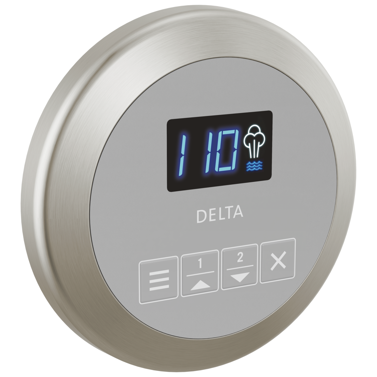 DELTA Universal Showering Components Round Steam Control — Lumicoat® Stainless
