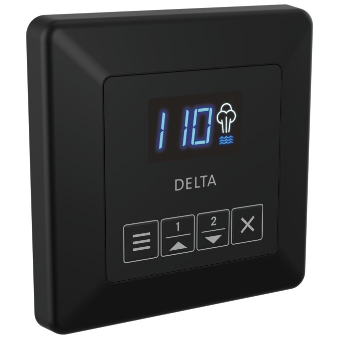 DELTA Universal Showering Components Square Steam Control — Matte Black
