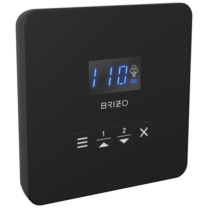 BRIZO Other Mystix Square Steam Control — Matte Black