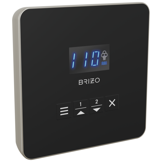 BRIZO Other Mystix Square Steam Control — Luxe Nickel
