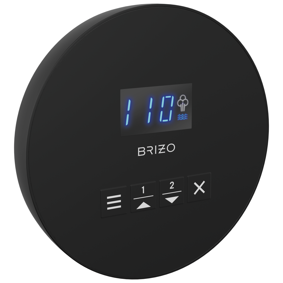 BRIZO Other Mystix Round Steam Control — Matte Black